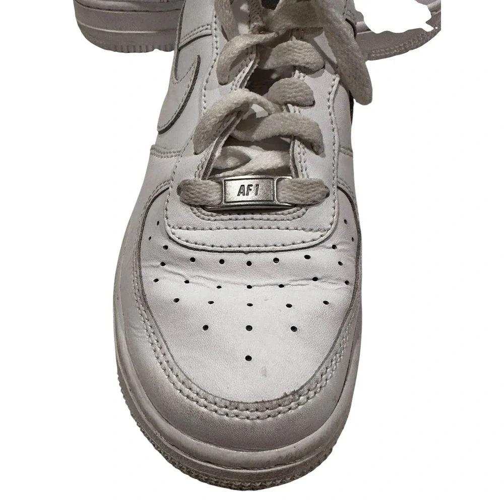 Nike Air Force 1 Low White Kids Sneakers 314192-117 Size 4.5Y